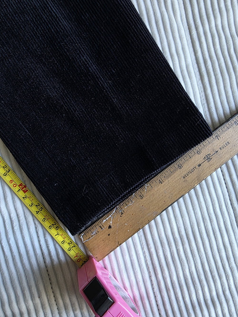 Uniqlo Men's Stretch Waist Band Black Dark Navy Straight-Leg Pants - Picture 3 of 7